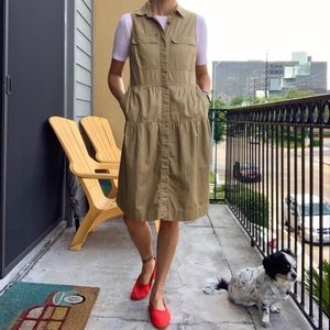 J  Crew tiered fatigue dress shirt work perfect